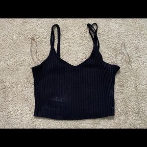 Black crop top